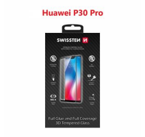 SKLO SWISSTEN ULTRA DURABLE 3D FULL GLUE GLASS HUAWEI P30 PRO ČERNÉ obrázek