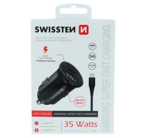 SWISSTEN CL PRO SAMSUNG SUPER FAST CHARGING 25W + KABEL USB-C/USB-C 1,2 M BLACK obrázek