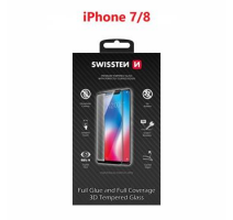 SKLO SWISSTEN ULTRA DURABLE 3D GLASS APPLE IPHONE 7 ČERNÉ obrázek
