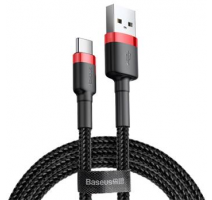 Baseus CATKLF-B91 Cafule Kabel USB-C 3A 1m Red/Black obrázek