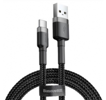 Baseus CATKLF-BG1 Cafule Kabel USB-C 3A 1m Grey/Black obrázek