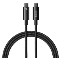 Baseus CAWJ040101 Tungsten Gold Fast Charging Datový Kabel USB-C - USB-C 240W 2m Black obrázek