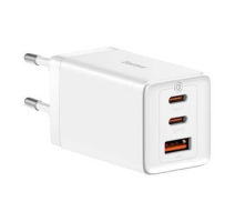 Baseus CCGP120202 GaN5 Pro Quick Nabíječka USB + 2x USB-C 65W White obrázek