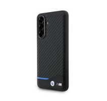 BMW M PU Carbon Blue Line Zadní Kryt pro Samsung Galaxy A56 Black obrázek