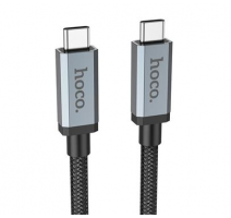 Data kabel HOCO US06, USB-C/USB-C (PD), 5A, 100W, 4K, USB3.2 20 Gb/s, 1m, černá obrázek