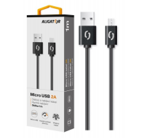 Datový kabel ALIGATOR 2A micro USB 1m, černý obrázek