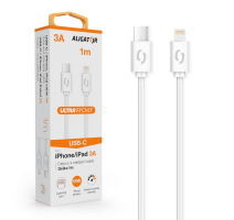 Datový kabel ALIGATOR POWER 3A, USB-C/Lightning, 1m bílý obrázek