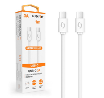 Datový kabel ALIGATOR POWER 60W, USB-C/USB-C 3A, 1m bílý obrázek