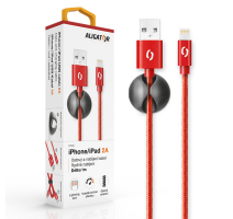 Datový kabel ALIGATOR PREMIUM 2A, Lightning červený obrázek