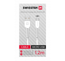 DATOVÝ KABEL SWISSTEN USB/MICRO USB BÍLÝ 1,2M  (SAMOPRODAVAČ) obrázek