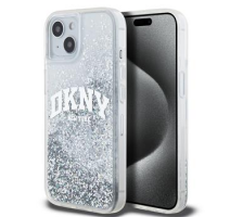 DKNY Liquid Glitter Arch Logo Zadní Kryt pro iPhone 15 Transparent obrázek