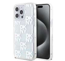 DKNY Liquid Glitter Checkered Pattern Zadní Kryt pro iPhone 15 Pro Max Transparent obrázek