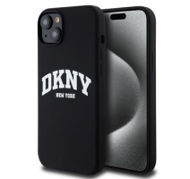 DKNY Liquid Silicone Arch Logo MagSafe Zadní Kryt pro iPhone 15 Plus Black obrázek