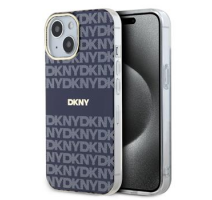 DKNY PC/TPU Repeat Pattern Tonal Stripe Magsafe Zadní Kryt pro iPhone 15 Blue obrázek