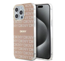 DKNY PC/TPU Repeat Pattern Tonal Stripe Magsafe Zadní Kryt pro iPhone 15 Pro Max Pink obrázek