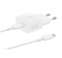 EP-T2510EWE + EP-DN980BWE Samsung USB-C 25W Cestovní nabíječka + USB-C Datový Kabel White (OOB Bulk) obrázek