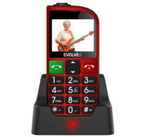 Evolveo EP-800 EasyPhone FM, Red pro seniory + nabíjecí stojánek obrázek
