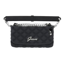 GUCLTP5QSP Guess Quilted Clutch Silikon Pouzdro Pink pro iPhone 5/5S obrázek
