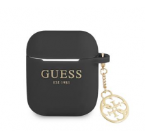 Guess 4G Charms Silikonové Pouzdro pro Airpods 1/2 Black obrázek
