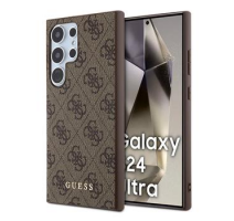 Guess 4G Zadní Kryt pro Samsung Galaxy S24 Ultra Brown obrázek