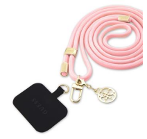 Guess Crossbody Popruh Cord 4G Charm Gold/Pink obrázek
