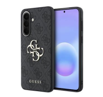 Guess PU 4G Metal Logo Zadní Kryt pro Samsung Galaxy A57 Grey obrázek
