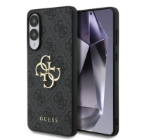 Guess PU 4G Metal Logo Zadní Kryt pro Samsung Galaxy S25 Edge Grey obrázek
