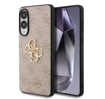 Guess PU 4G Metal Logo Zadní Kryt pro Samsung Galaxy S25 Edge Pink obrázek