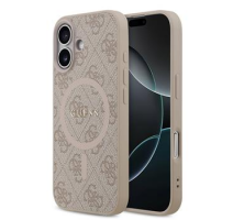 Guess PU Leather 4G Colored Ring MagSafe Zadní Kryt pro iPhone 17 Pink obrázek