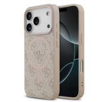 Guess PU Leather 4G Colored Ring MagSafe Zadní Kryt pro iPhone 17 Pro Pink obrázek