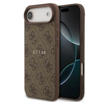 Guess PU Leather 4G Colored Ring MagSafe Zadní Kryt pro iPhone Air Brown obrázek