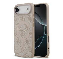 Guess PU Leather 4G Colored Ring MagSafe Zadní Kryt pro iPhone Air Pink obrázek