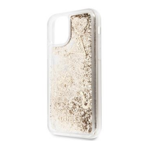 GUHCN61GLHFLGO Guess Glitter Hearts Zadní Kryt pro iPhone 11R Gold (EU Blister) obrázek