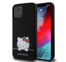 Hello Kitty Liquid Silicone Daydreaming Logo Zadní Kryt pro iPhone 12/12 Pro Black obrázek