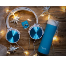 HONOR GIFT BOX White-Blue  - sluchátka, láhev na nápoje, držák na mobil obdoba iRing obrázek