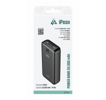 iPEAX POWER BANKA 20000 mAh, 10,5W, 2x USB-A ČERNÁ obrázek
