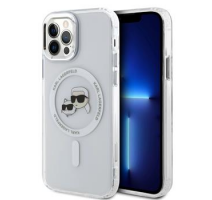 Karl Lagerfeld IML K&CH Heads Metal Frame MagSafe Zadní Kryt pro iPhone 12/12 Pro Transparent obrázek