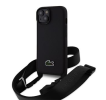 Lacoste Iconic Petit Pique Crossbody Woven Logo Zadní Kryt pro iPhone 15 Black obrázek