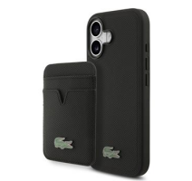 Lacoste Iconic Petit Pique MagSafe Zadní Kryt + Peněženka pro iPhone 17 Black obrázek