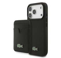 Lacoste Iconic Petit Pique MagSafe Zadní Kryt + Peněženka pro iPhone 17 Pro Black obrázek