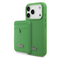 Lacoste Iconic Petit Pique MagSafe Zadní Kryt + Peněženka pro iPhone 17 Pro Green obrázek