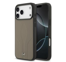 Mercedes Leather The Move MagSafe Zadní Kryt pro iPhone 17 Pro Max Taupe obrázek
