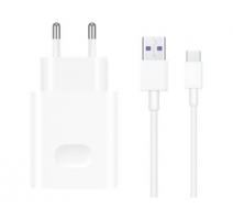 Nab.cestovní Huawei CP404 USB + kabel USB-C, Quick Charge 22,5W, bílá obrázek