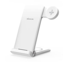 Nillkin PowerTrio 3v1 Bezdrátová Nabíječka pro Samsung Watch White obrázek