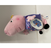 Plyšák Prasátko Peppa Pig fialový s potiskem 20 cm obrázek