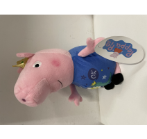Plyšák Prasátko Peppa Pig modrý s potiskem 20 cm obrázek