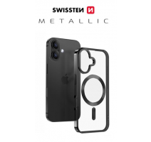 POUZDRO SWISSTEN CLEAR JELLY MagStick METALLIC PRO APPLE IPHONE 17 PRO ČERNÉ obrázek