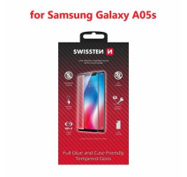 SKLO SWISSTEN FULL GLUE, COLOR FRAME, CASE FRIENDLY PRO SAMSUNG GALAXY A05s ČERNÉ obrázek