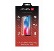 SKLO SWISSTEN FULL GLUE, COLOR FRAME, CASE FRIENDLY  XIAOMI REDMI 7 ČERNÉ obrázek