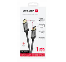 SWISSTEN KABEL HDMI NA HDMI 4K 60Hz 1,0 M obrázek